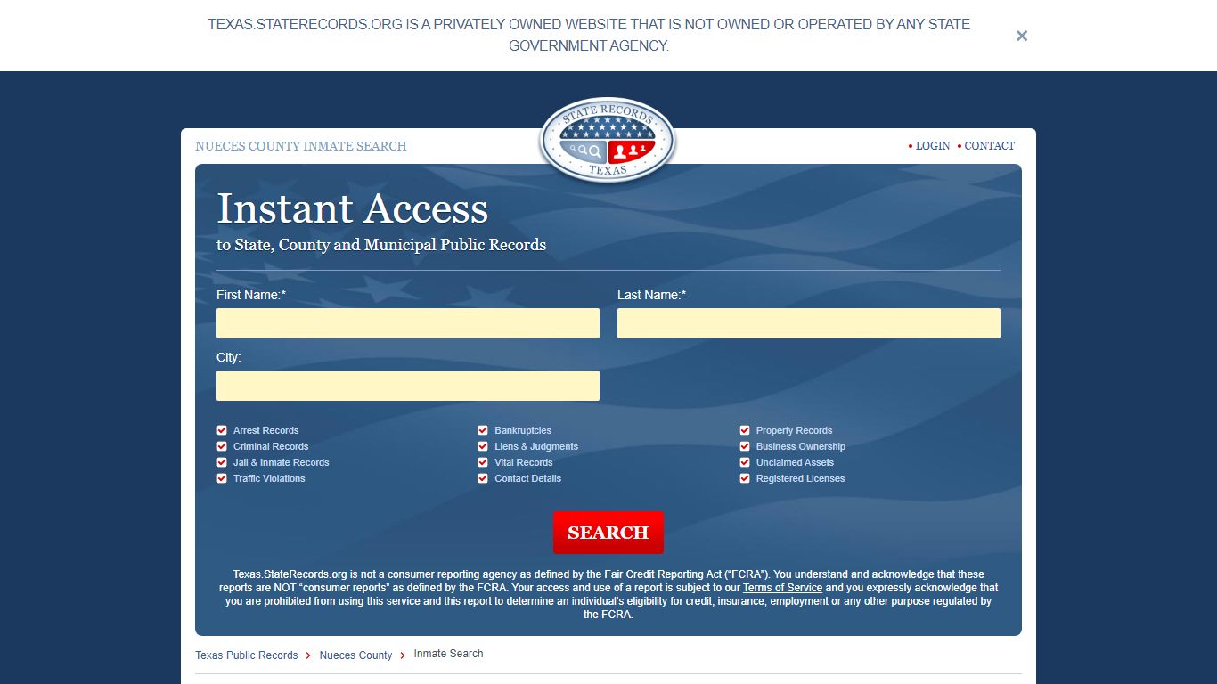 Nueces County, Texas Inmate Search | StateRecords.org